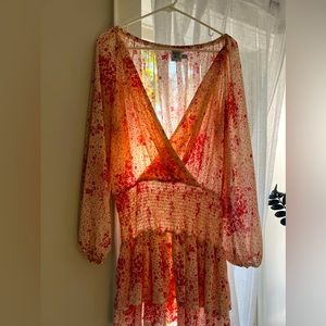 Princess Polly Altona Floral Print Mini Dress